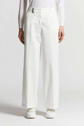 Lightweight stretch cotton gabardine trousers