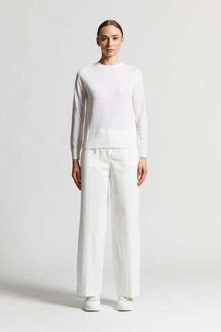 Lightweight stretch cotton gabardine trousers