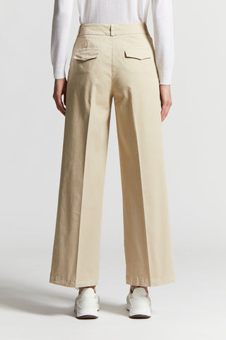 Lightweight stretch cotton gabardine trousers