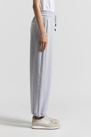 Jogger trousers in soft, lightweight cotton fleece