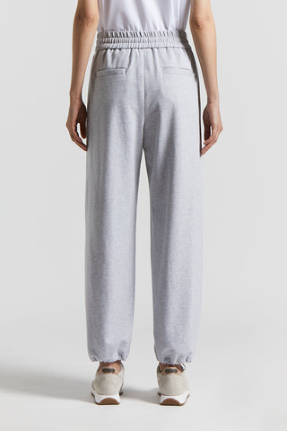 Jogger trousers in soft, lightweight cotton fleece