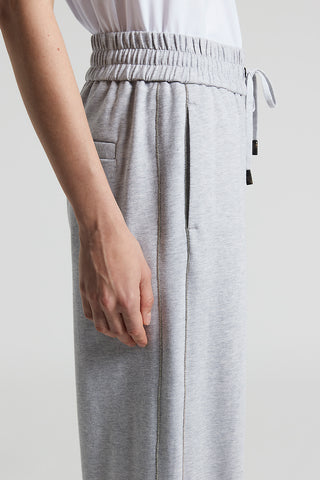 Jogger trousers in soft, lightweight cotton fleece