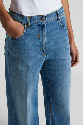 5-pocket trousers in lightweight comfort cotton denim