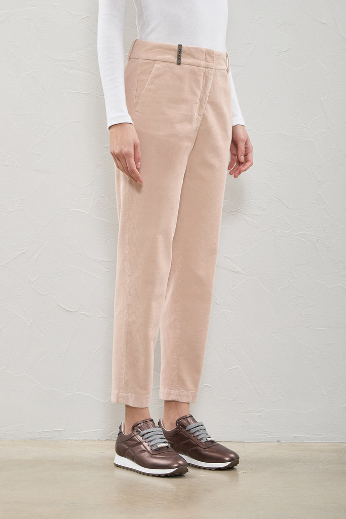Stretch cotton corduroy trousers  