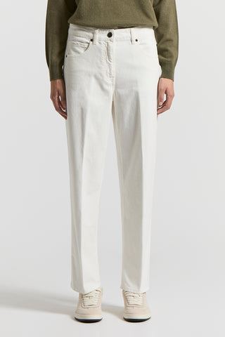 Garment-dyed denim jeans