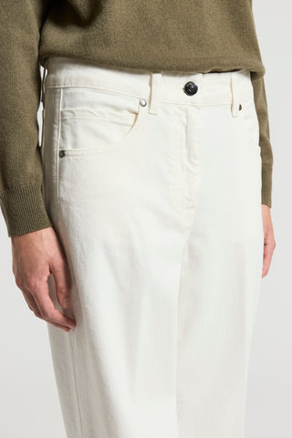 Garment-dyed denim jeans