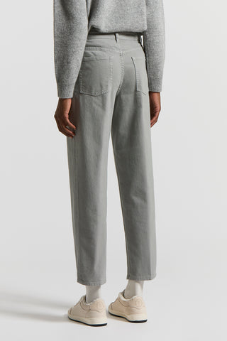 Garment-dyed denim jeans