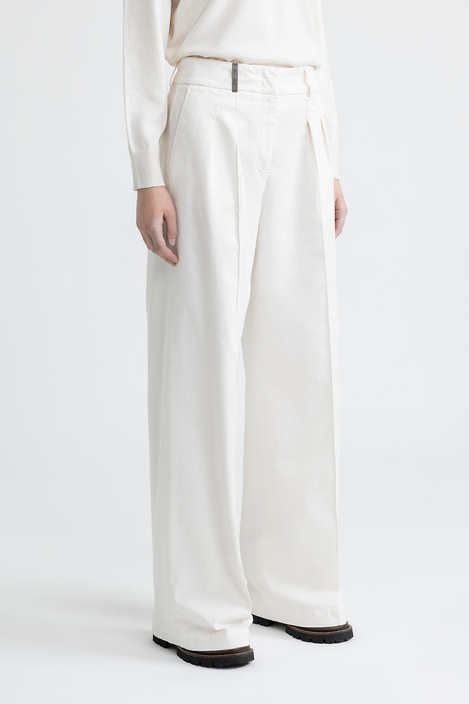 Pleated palazzo trousers  