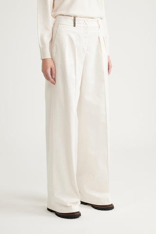 Pleated palazzo trousers  