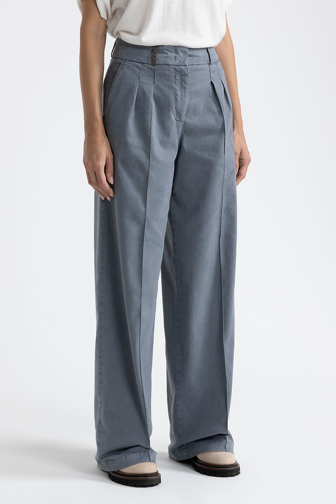 Pleated palazzo trousers  