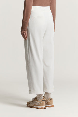 Pantalon en velours de coton 500 raies