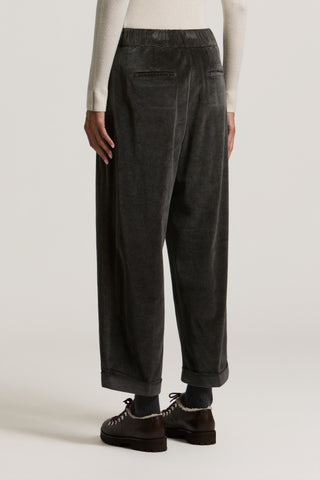Pantalon en velours de coton 500 raies 3 / 4