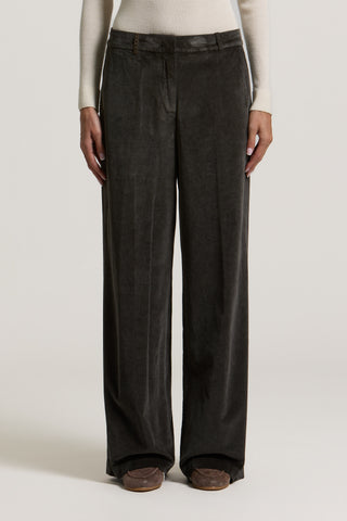 Pantalon palazzo en velours 500 raies 1 / 4