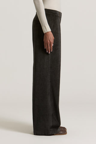 Pantalon palazzo en velours 500 raies 2 / 4