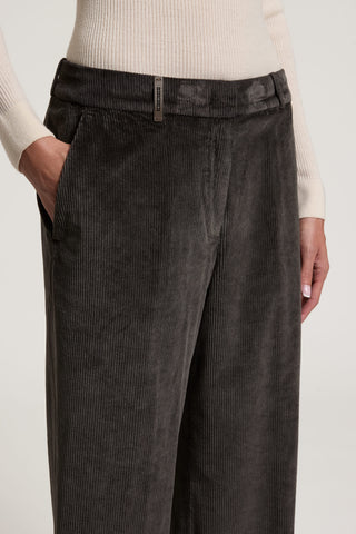 Pantalon palazzo en velours 500 raies 3 / 4