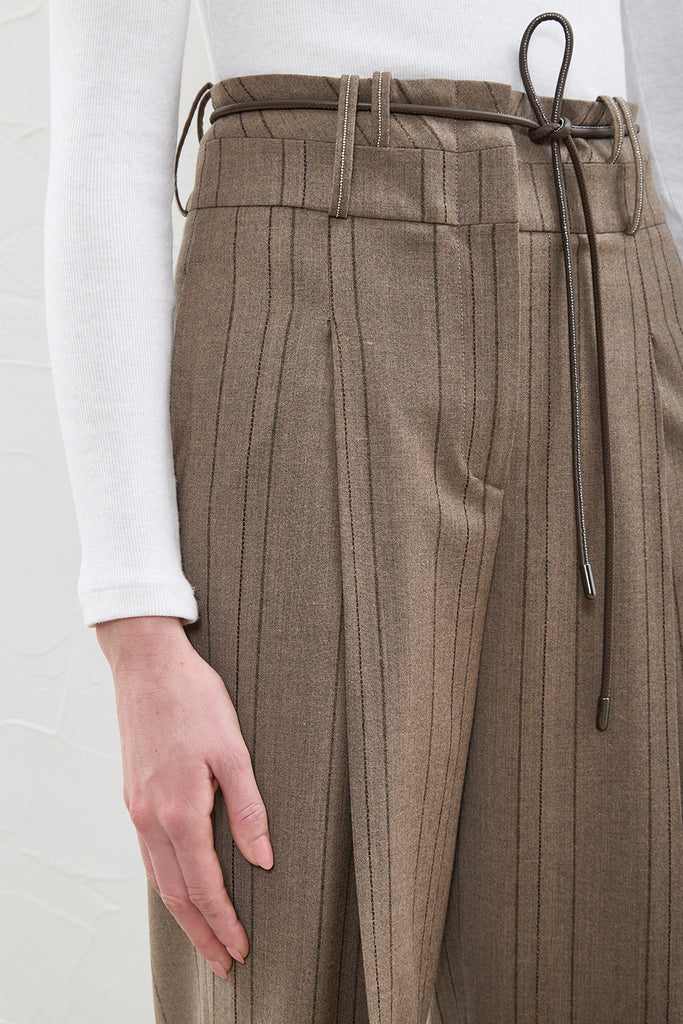Pinstripe palazzo trousers  