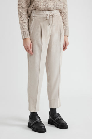 Needlecord carrot trousers  