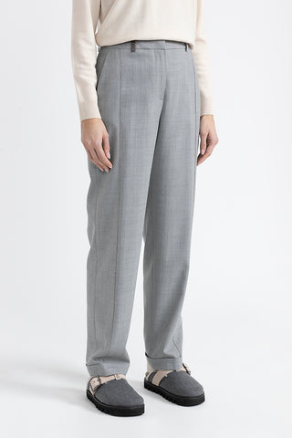 Stretch wool classic trousers  