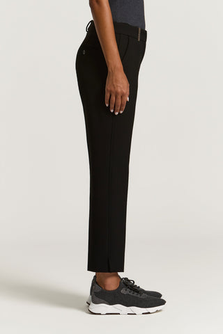 Double technical fabric cigarette trousers