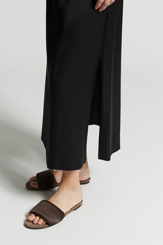 Long skirt in viscose satin