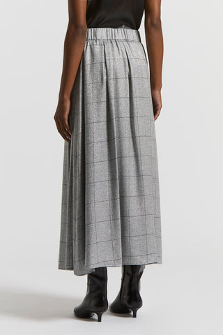 Wool and lurex viscose skirt