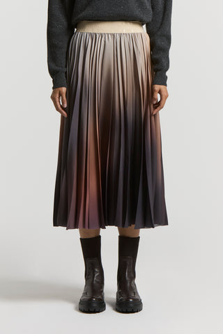 Long pleated skirt