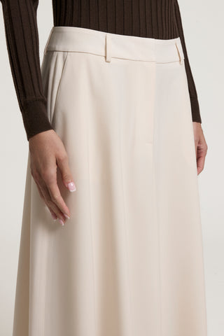 Falda larga de gabardina de lana 3 / 3