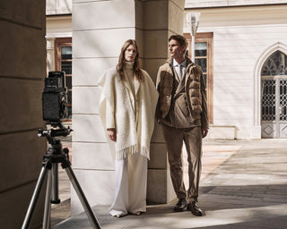 Blown cotton/lurex cardigan with sequins