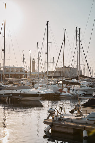 sailing boats at the Trieste port