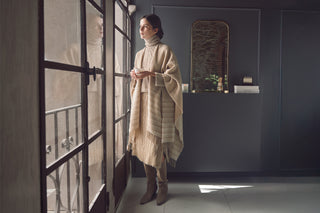 Lurex viscose fringed skirt