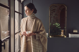 Alpaca-blend turtleneck sweater