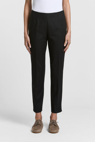 Cigarette-fit trousers in stretch cotton twill.