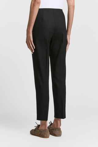 Cigarette-fit trousers in stretch cotton twill.