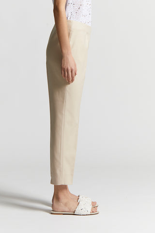 Cotton and viscose cigarette trousers