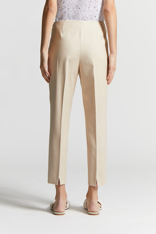 Cotton and viscose cigarette trousers