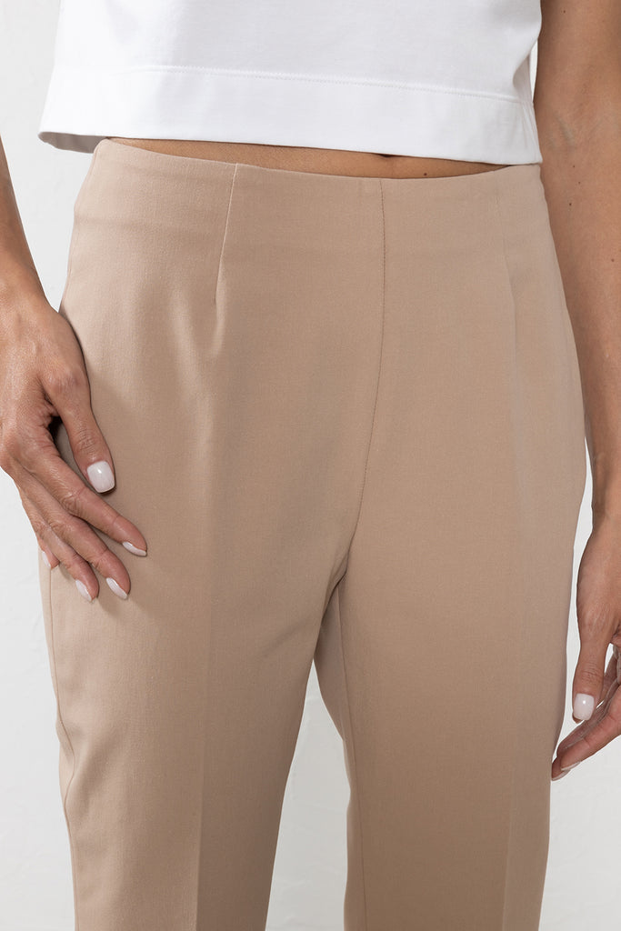 Super-stretch cotton gabardine trousers  