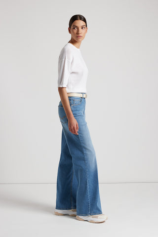 5-pocket trousers in lightweight comfort cotton denim