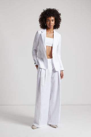 Trousers in light and cool pure linen