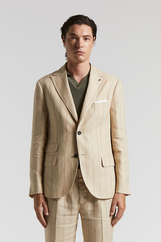 Ermenegildo Zegna linen single-breasted blazer