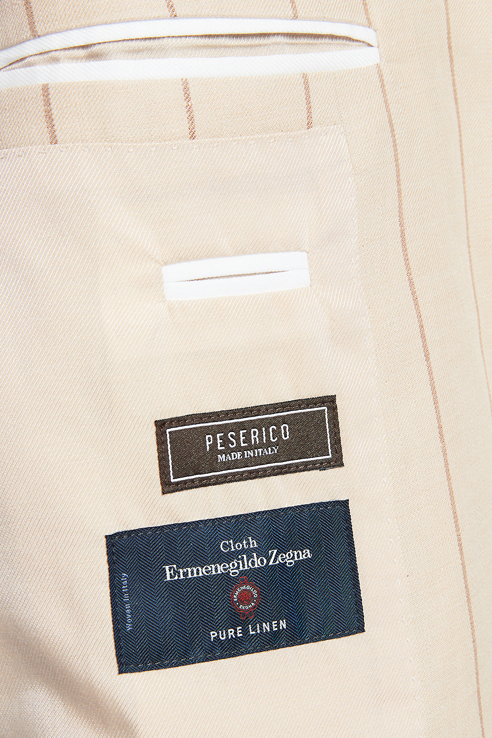 Ermenegildo Zegna linen single-breasted blazer | Peserico