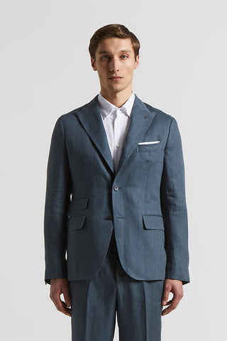 Ermenegildo Zegna linen single-breasted blazer