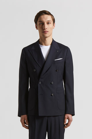 Loro Piana pure wool double-breasted blazer