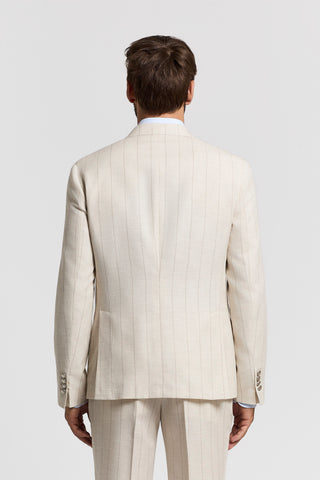 Double-breasted blazer in cotton-wool blend