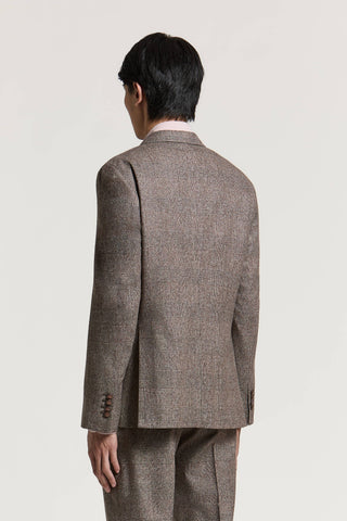 Zweireihige Jacke aus Woll- und Kaschmirflanell