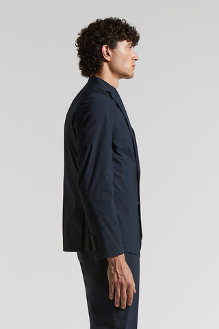 Single-breasted blazer in stretch cotton