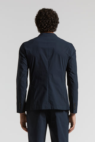 Single-breasted blazer in stretch cotton