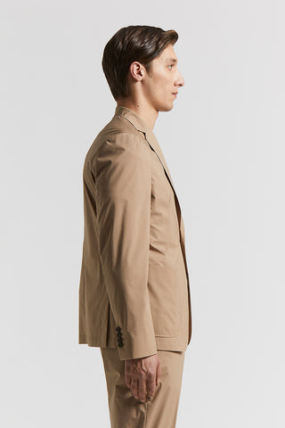 Single-breasted blazer in stretch cotton