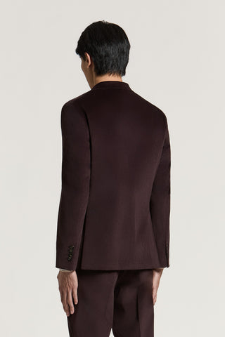 Single-breasted cotton corduroy jacket