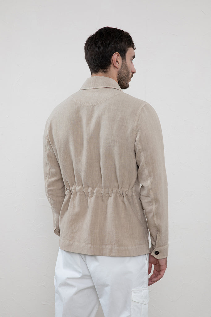 Pure linen safari jacket  