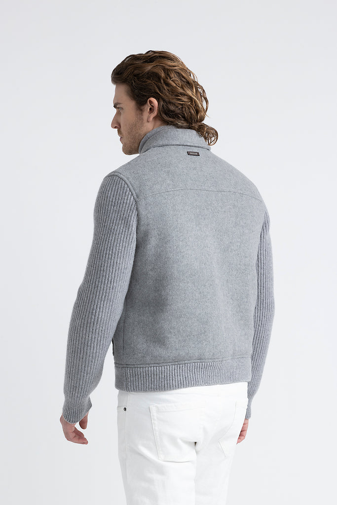 Double-face wool and cashmere jacket  